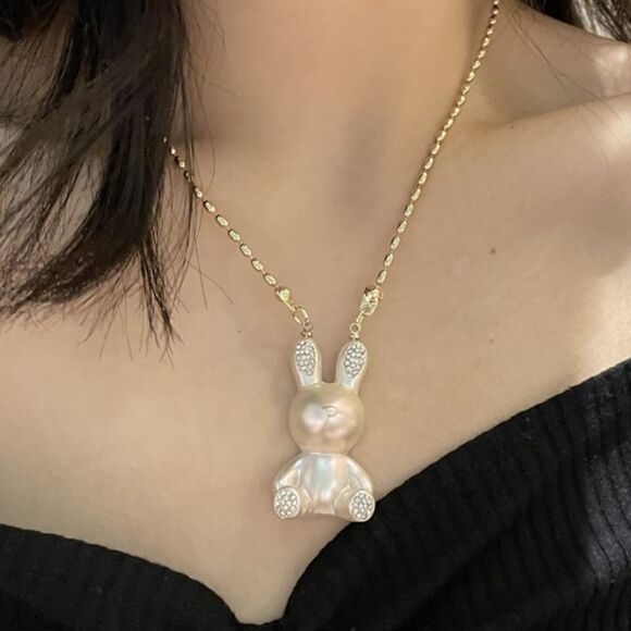 NEW BUNNY RABBIT NECKLACE 19" - Picture 1 of 6